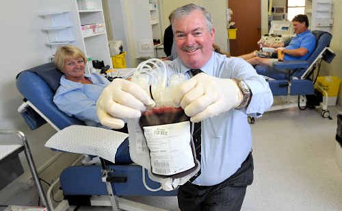 MAYOR Keith Rhoades, is encouraging Coffs Harbour residents to have a heart and donate blood. MAYOR Keith Rhoades, is encouraging Coffs Harbour residents to have a heart and donate blood.